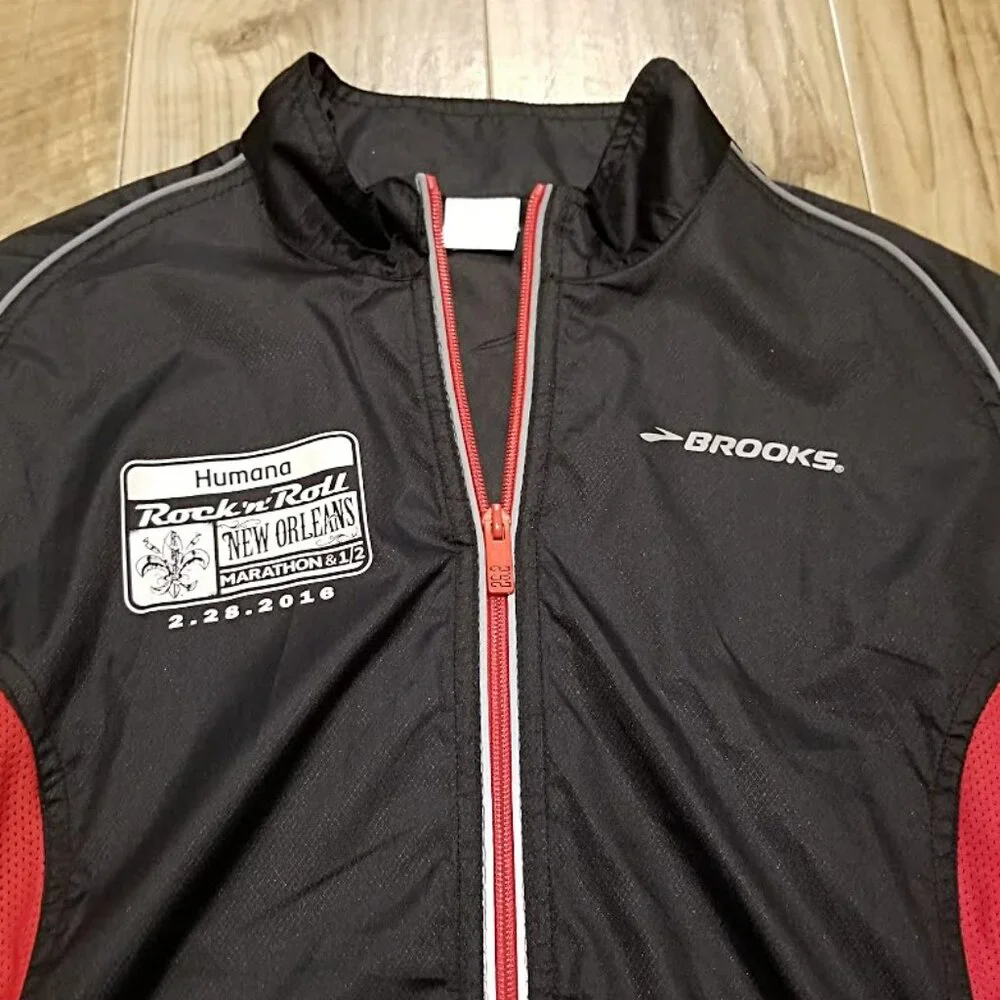Brooks Running Jacket New Orleans Rock N Roll Marathon Finisher 2016 Unisex Sz S
